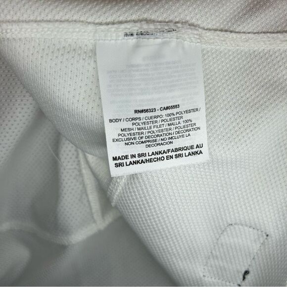 Nike dri fit white sheer mesh short sleeve top women’s size small - Picture 10 of 10